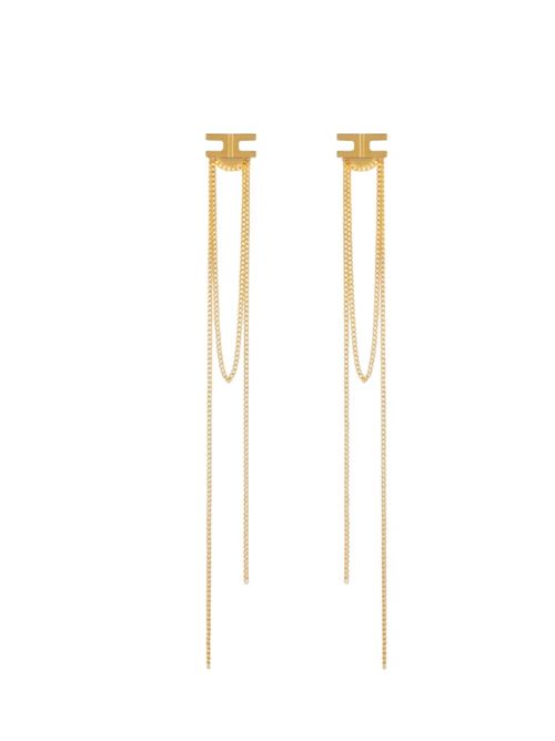 Dangle logo earrings ELISABETTA FRANCHI | OR18A46E2.U95